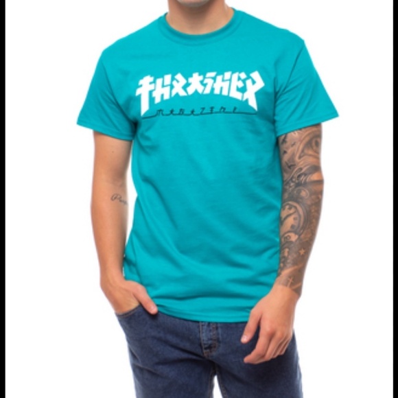Thrasher Other - Thrasher Blue Godzilla T-shirt
